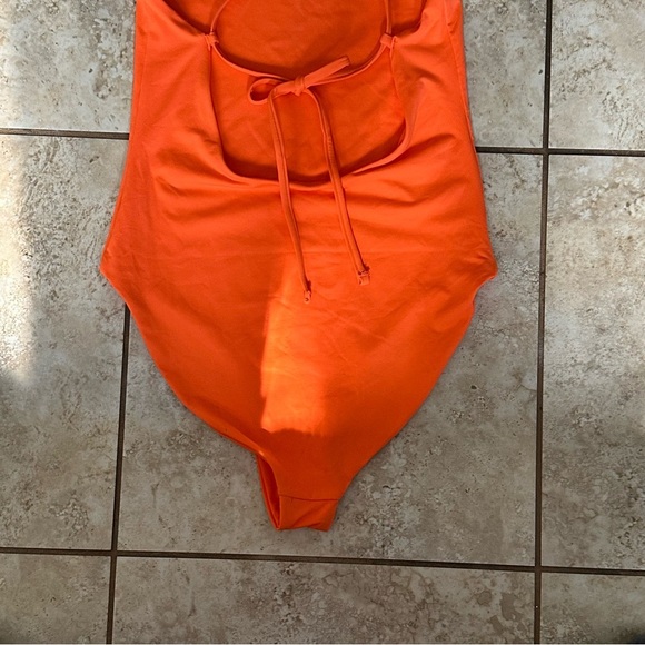 GIRLFRIEND COLLECTIVE Clemente One Piece Swimsuit Spritz Orange size XS - Picture 4 of 11